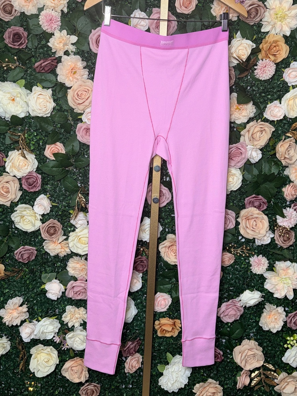Skims Cotton Rib Legging in Bubble Gum NWT